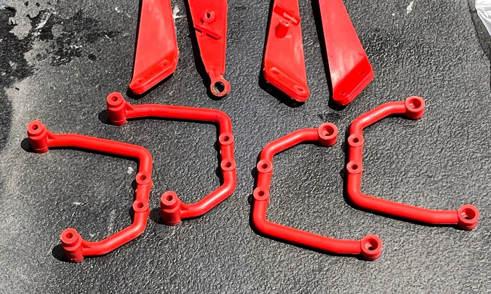 Tamiya Clod Buster 4x4x4 RC 1:10 Chassis F Parts & Metal Bag #10005969 RED NEW - Image 4 of 4