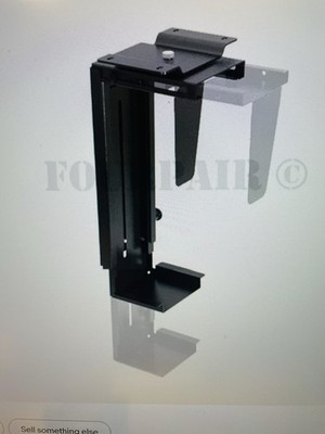 VIVO Black Adjustable Under Desk & Wall PC Mount CPU Holder - MOUNT-PC01