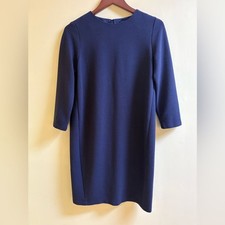 Uniqlo Classic Long Sleeve Dress in Deep Blue Size S Small NWT’s