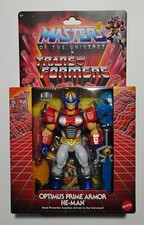 MOTU X Transformers Optimus Prime Armor He-Man action figure by Mattel