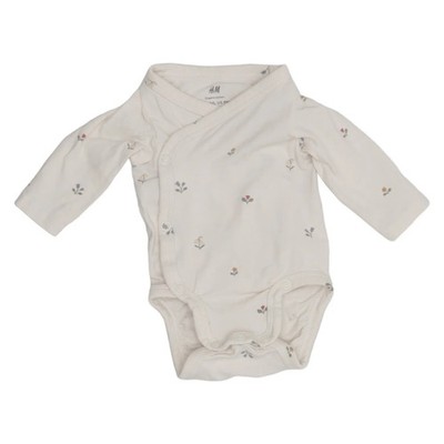 H&M, Body, Größe: 44, Beige, Baumwolle/Elasthan, Blumen, Unisex (Kinder) #pGM