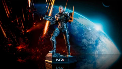 Mass Effect Commander John Shepard 1/6th Scale Statue Dark Horse - Photo 1/3