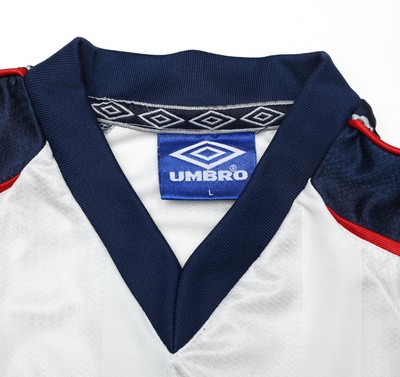 Maillot De Training Angleterre Coupe Du Monde 98 Umbro - Taille M - Sponsor GreenFlag - Occasion