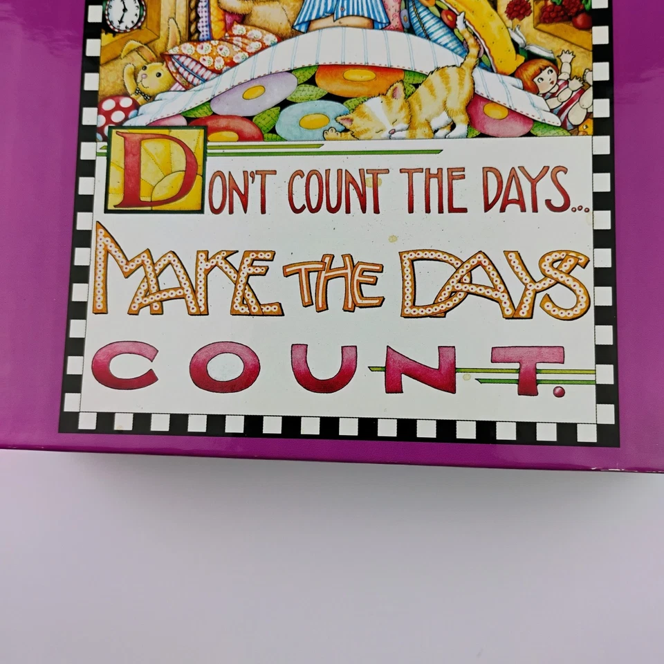 Mary Engelbreit DON'T COUNT THE DAYS MAKE THE DAYS COUNT 1,000 Pcs Jigsaw NEW - Image 3 of 4
