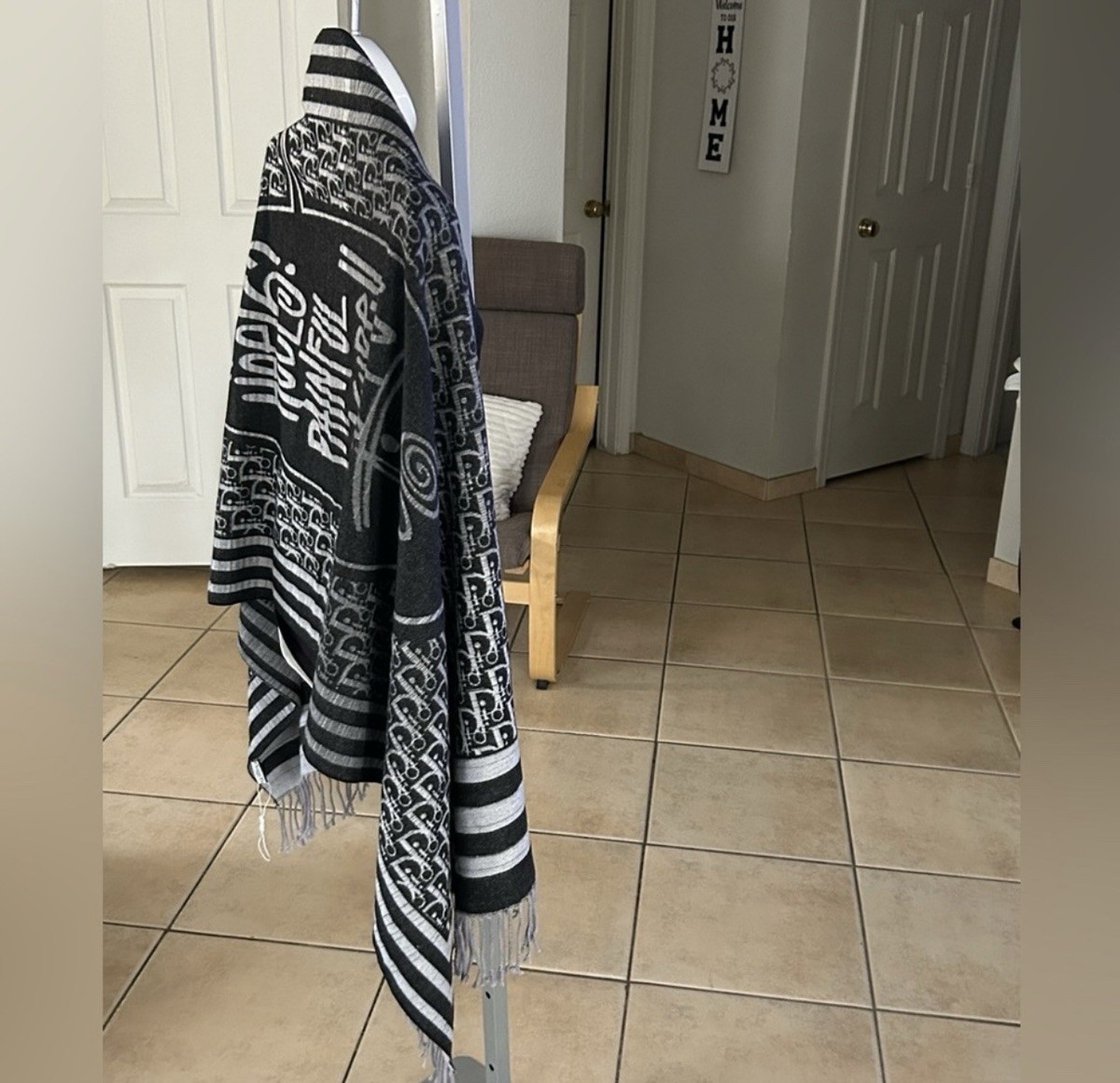Christian Dior x Shawn STUSSY soie silk stole scarf (Excellent