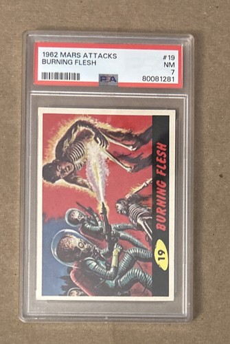 1962 Topps Mars Attacks #19 Burning Flesh — PSA 7