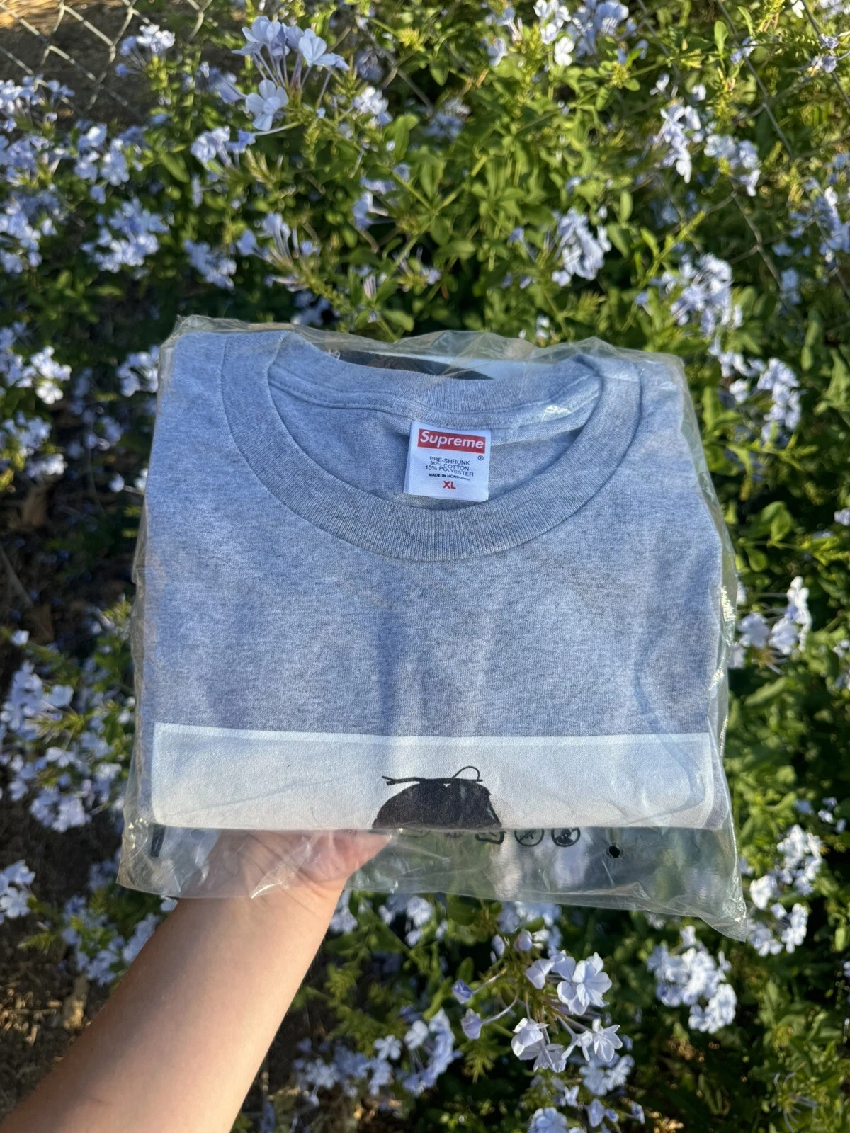 Tee shirt photo gris Supreme Tyler The Creator taille XL doré Wang OFWGKTA