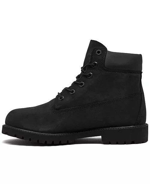 Timberland 6 Inch Premium Boots 12907 Black SUEDE BOYS GRADE