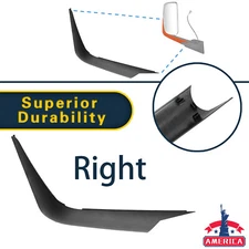 1PC Door Mirror Arm Cover for 2018-2023 Freightliner New Cascadia RH Side Black