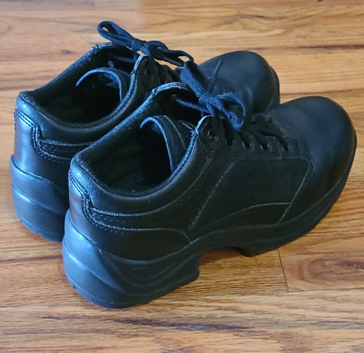 Galls Duty Boot Athletic Oxford Low Top FW050 Black Leather Men's 7 W EUC — product photo 5 of 9