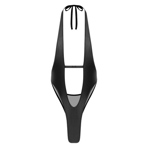 Damen Einteiler Transparent Träger Y-Rücken Mini Micro Bikini Sling Shot Dessous - Bild 22 von 91