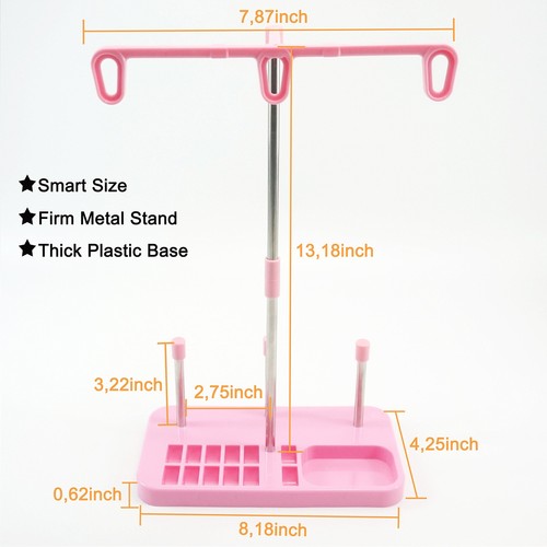 3 Spools Thread Holder Stand for Domestic (Home-Based) Embroidery Sewing Machine - Picture 3 of 5