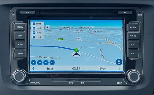 SKODA YETI INALÁMBRICO CARPLAY DAB HD DVD SD GPS NAVEGACIÓN SAT 7" BLUETOOTH USB VENDEDOR REINO UNIDO - Imagen 3 de 11
