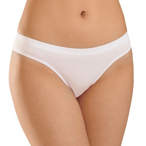SO Laser Bonded Cotton Bikini Panty SO75-008 101 White Sz.M,L - Picture 8 of 12