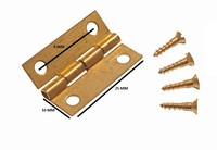 Mini Hinges For Jewelry Boxes + Pins Brass 25mm ( 100 Pairs ) Mini Hinges For Jewelry Boxes + Pins Brass 25mm ( 100 Pairs )