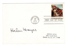 Helen Hayes Signed First Day Cover / Autographed Actress