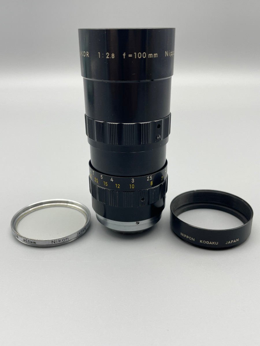 Nikon Nikkor Lens Japan 100mm f/2.8 Nikon f/2.8 Camera Lenses