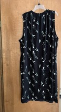 Black Floral Dress Apt 9 NWT Size 4X #036