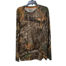 Realtree Insect Repellent Performance Camo Tee Shirt Mens Size Large