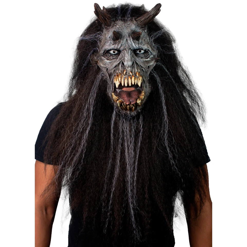 Ghoulish Productions Wendigo Adult Latex Mask-Neck Horror Mythical Monster - Image 2 of 4