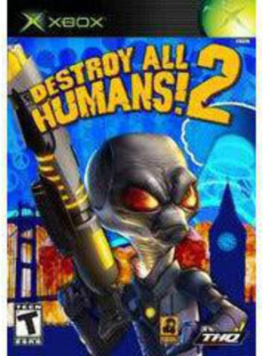 Destroy All Humans! 2 (Microsoft Xbox ) with english manual