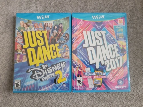 Just Dance Disney Party 2 & Just Dance 2017 (Nintendo Wii U) New & Sealed