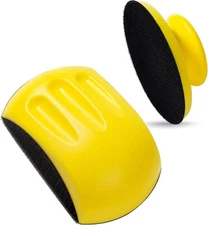 2PCS 5 in Mouse Round Hand Sander Sanding Block Tools Hook Loop Disc Backing Pad