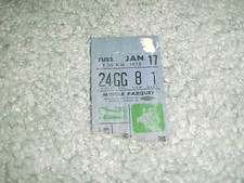 1978 New Jersey Nets v Milwaukee Bucks Basketball Ticket 1/17
