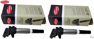 For BMW E82 F30 E90 E92 E93 330xi X3 X6 Set of 2 Delphi Direct Ignition Coils