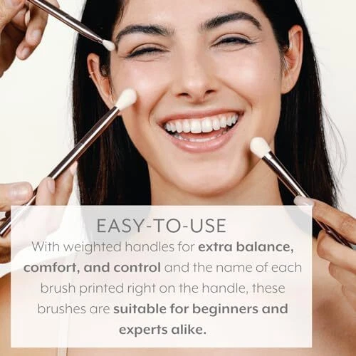 Устойчивая роскошь тени для век щетка L высокой производительности макияж щетка - Изображение 4 из 4