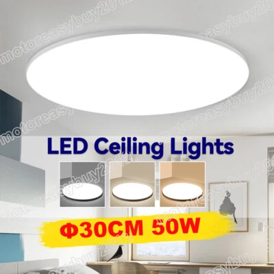 SUNYDEAL LED Ceiling Light Round Panel Down Lights Bedroom Kitchen Living Room Wall Lamp