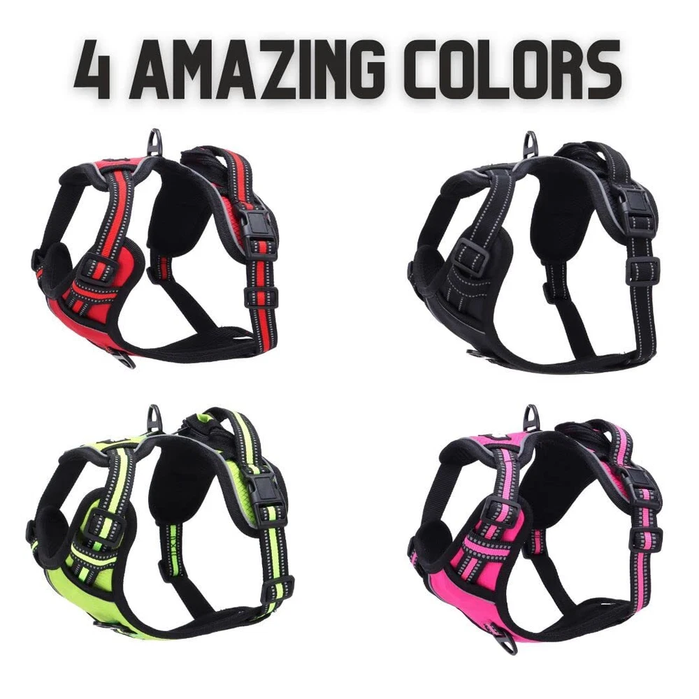 Dog Harness | No-Pull, Reflective, 4-Way Adjustable w/Poop Bag Holder | Ultim... Dog Harness | No-Pull, Reflective, 4-Way Adjustable w/Poop Bag Holder | Ultim...