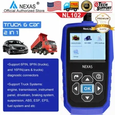 Nexas NL102 OBD Scanner Code Reader Diesel Engine Transmission Diagnostic Tool