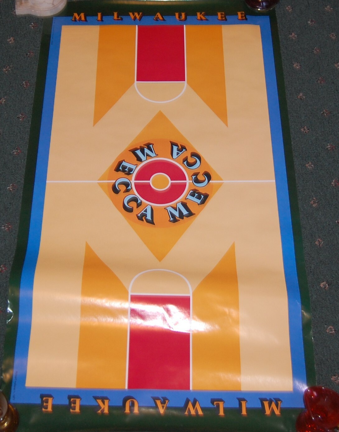 1977 Robert Indiana MECCA Milwaukee Floor Art Poster Original Pop Art