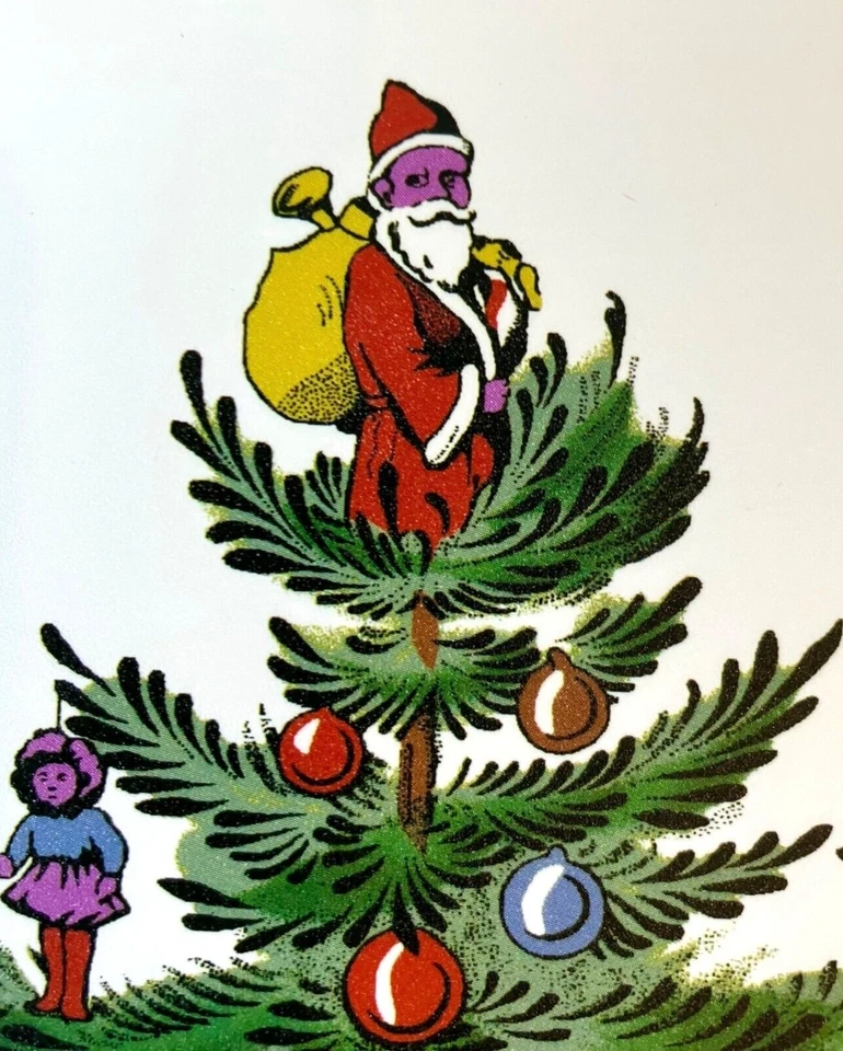 Juego de 4 manteles individuales SPODE de vinilo navideño SANTA Topper GRANDES 18x12-Pimpinela Foto 4 de 4