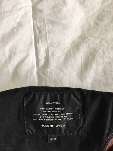 RALPH LAUREN BLACK LABEL COATED WAX SLIM PANTS JEANS SIZE 30/32 - Picture 8 of 10