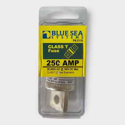 Blue Sea Systems 5118 Class T 250 JJN-250 Amp Fuse **New**