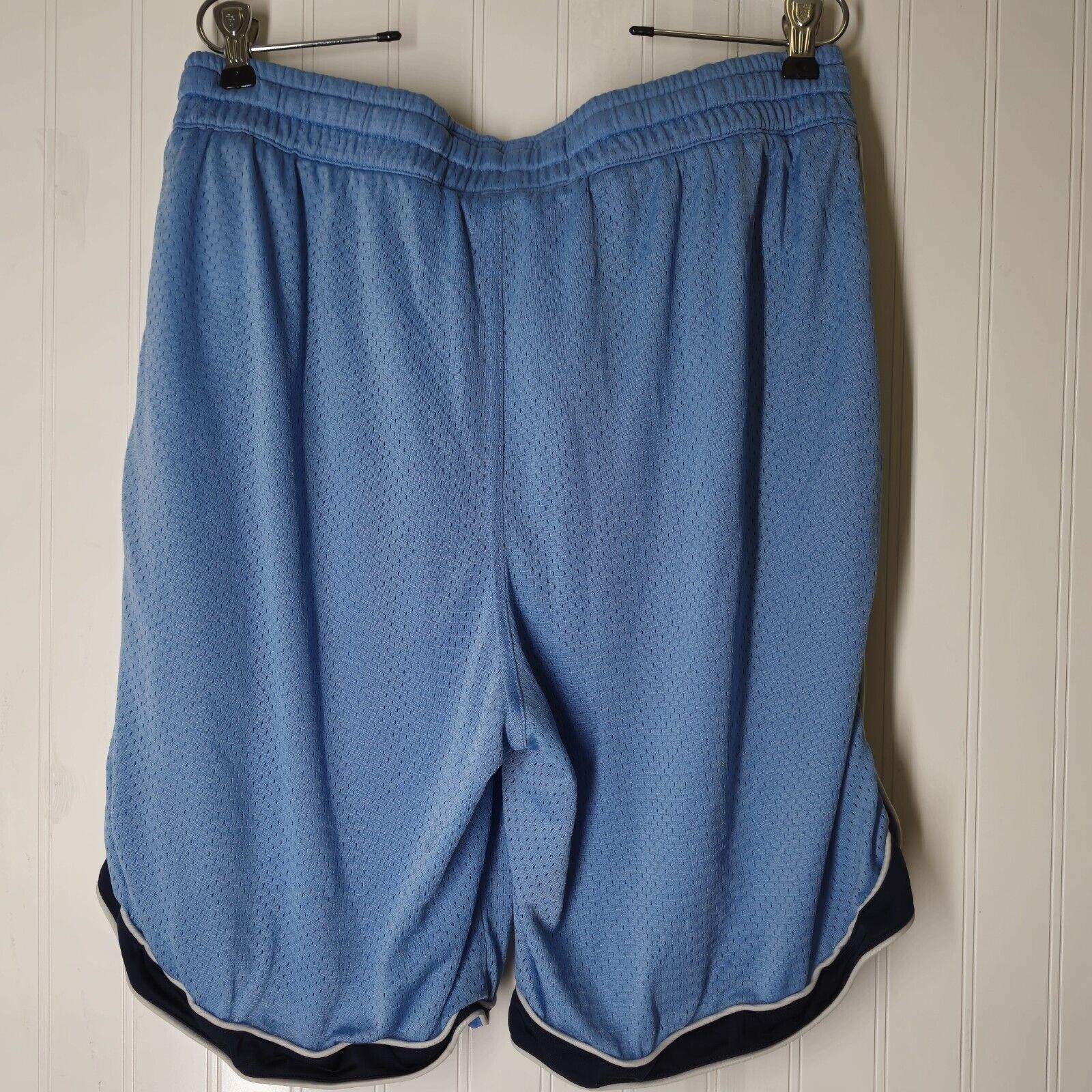 Nike Shorts Mens L Mesh Basketball Blue Striped A… - image 4