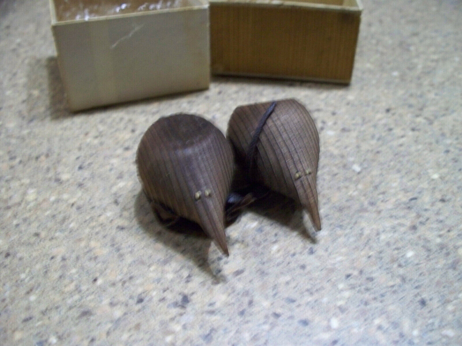 Pyrography Mice Vintage Japan Carved Wood Rusic Pyrography Mice Figurine Set in Box | eBay