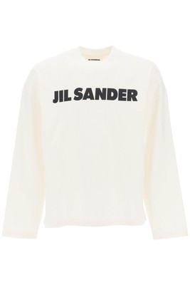 Jil Sander Long-Sleeved Logo Shirt