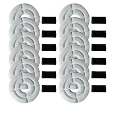 12 Packs | Nispira Charcoal Water Filters with Black Spongy for Kastty Whisper