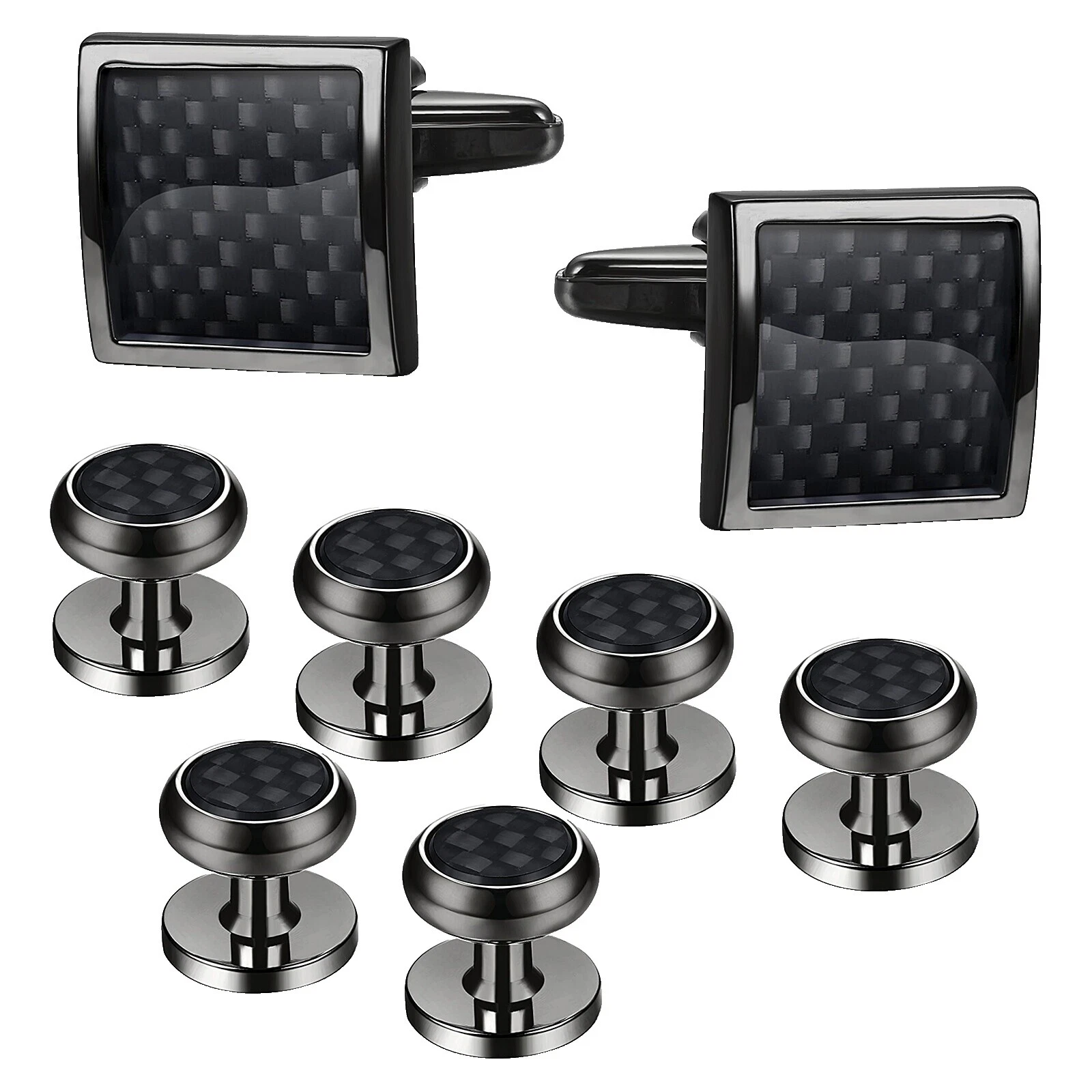 Gemelos negros de latón para hombres