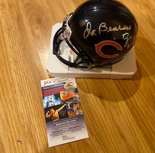 JOE MANTEGNA GEORGE WENDT Signed Chicago Bears Helmet Photo PROOF SUPERFANS JSA