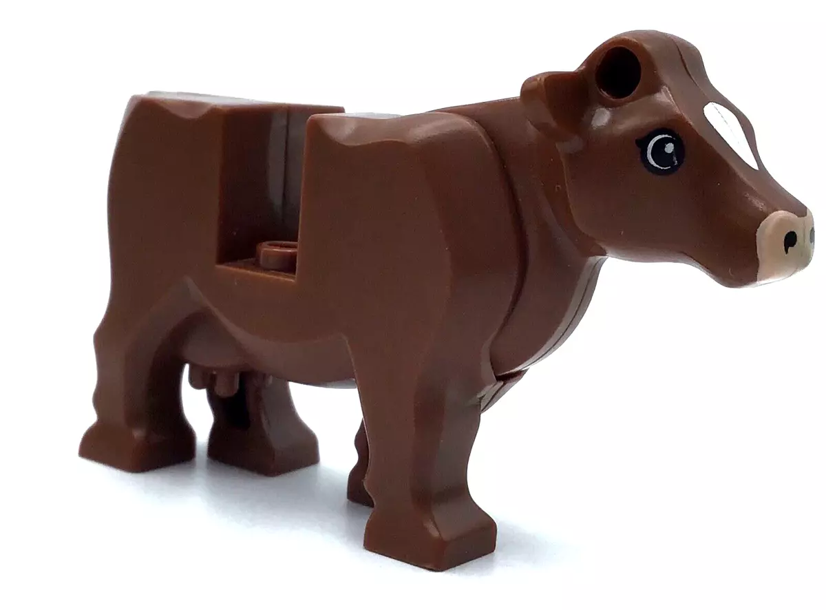 LEGO REDDISH BROWN COW BULL ANIMAL FARM CREATURE eBay