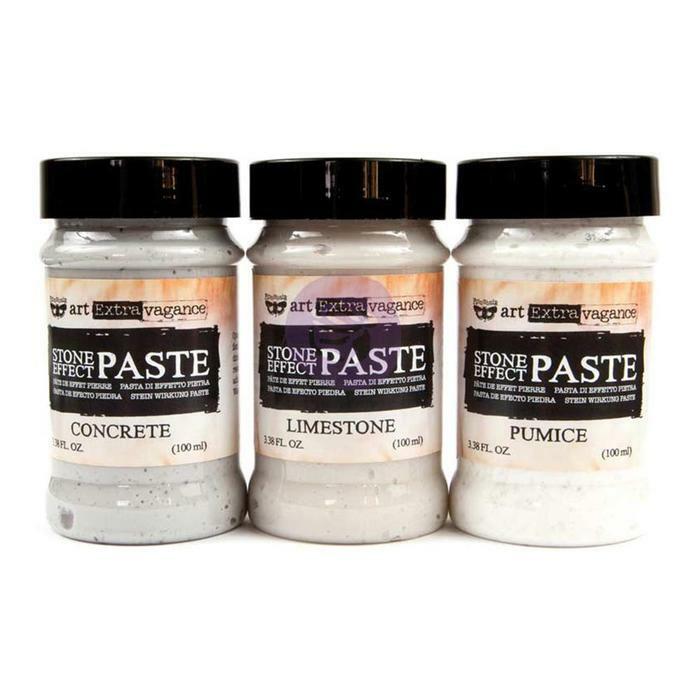 Prima Finnabair - Stone Effect Paste Set of 3 - Art Extravagance 3 x 3 fl oz
