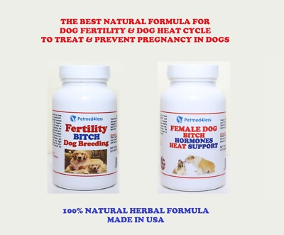 FEMALE DOG HEAT BREEDING & FERTILITY - 100% natural herbal - Made in USA