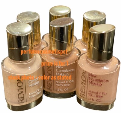 DISCONTINUED REVLON NEW COMPLEXION LIQUID MAKEUP SELECT YOUR COLOR & SKIN TYPE