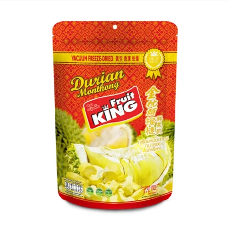 1 x 100 g Fruit King Vacío Liofilizado Durian Monthong Comida Saludable Halal Kosher Foto 2 de 4