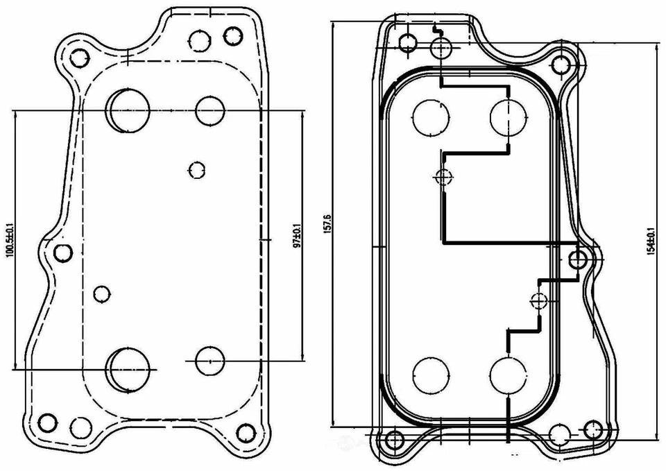 Enfriador de aceite de motor - Nuevo ajuste perfecto Behr Hella Service 376714811 Foto 2 de 2