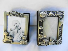 Baby Photo Frames with Albums Lot of 2 New 3 x 4" each